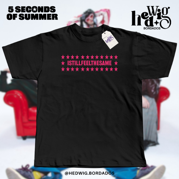 Remera 5sos istillfeelthe same rosa