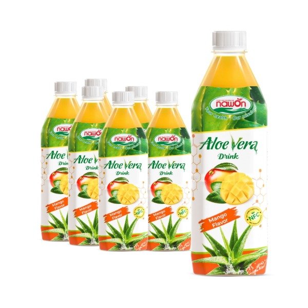 Producto - Bebida de Mango con  Aloe vera - Nawon - 500 ml