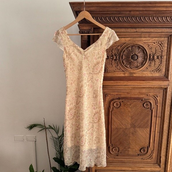 Producto - carrie yellow flower dress (S/M)
