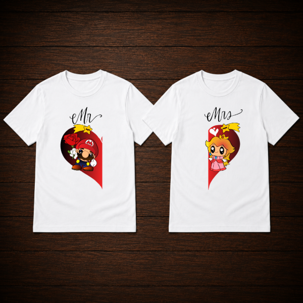 Producto - Remera - Mario y peach (Diseños dobles) - 0