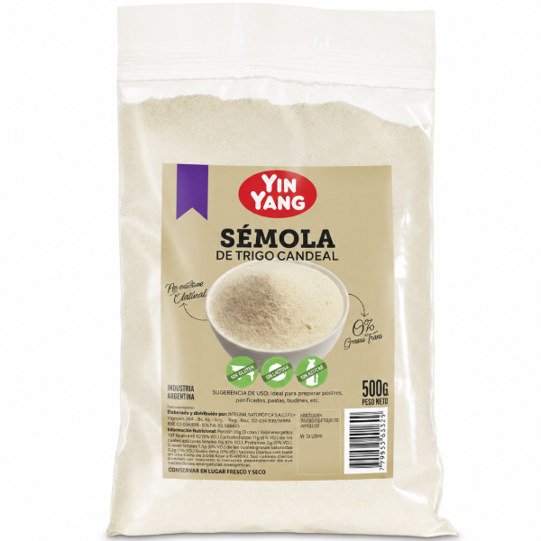 Producto - SEMOLA DE TRIGO CANDEAL YIN YANG 500gr