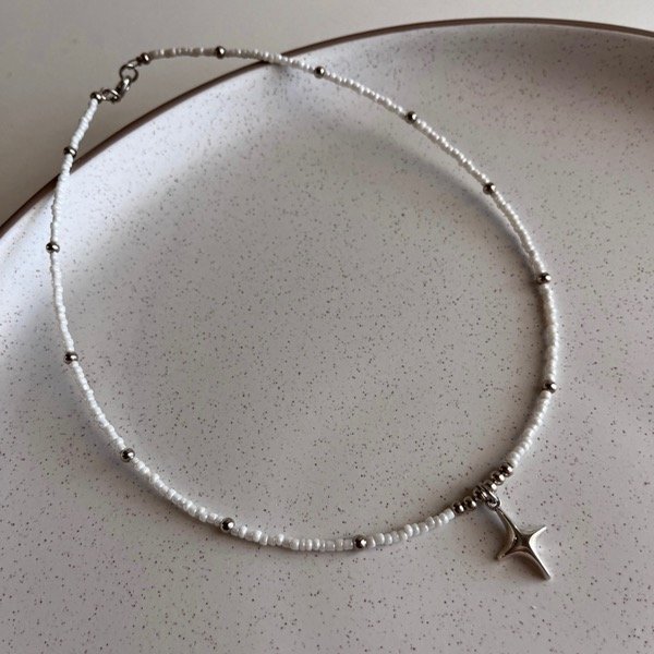 Producto - Choker Brillito - blanco