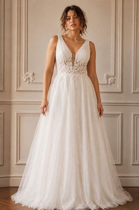 Producto - Vestido importado Tull bordado Athena
