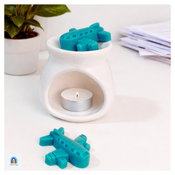 Producto - Souvenir hornito aromático + wax melts Avión (MÍNIMO 10 UNIDADES)