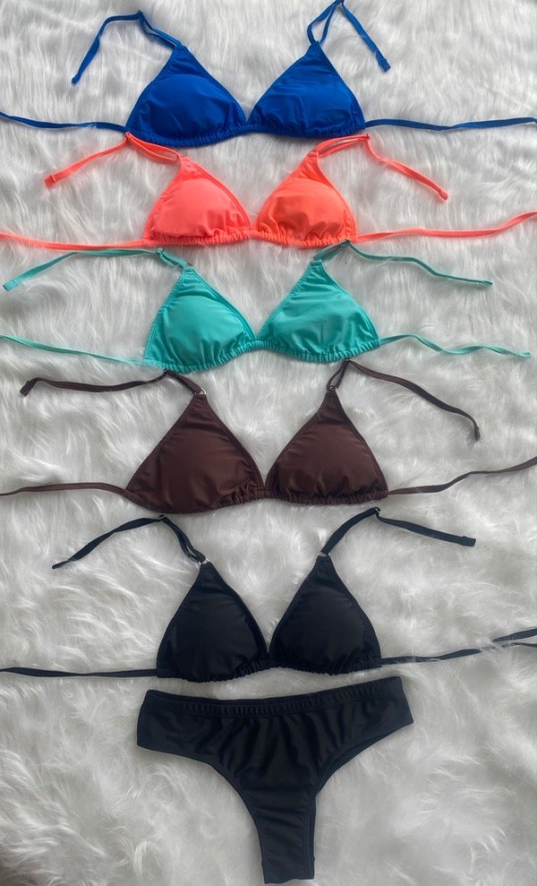 Producto - Bikini Triángulo con Vedetina media alta art 1380 (Precio por docena)