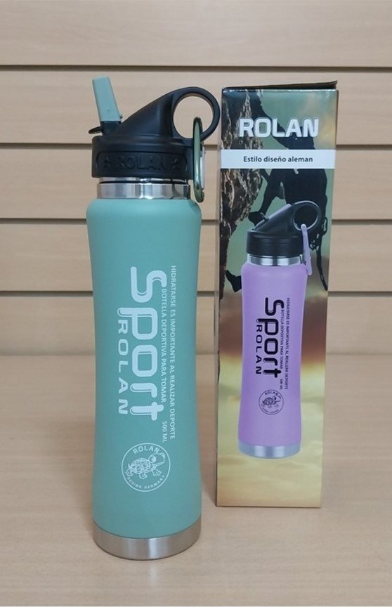 Producto - Botella deportiva Rolan verde 500cc
