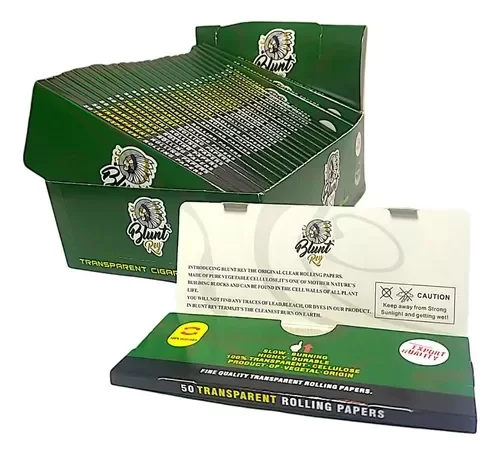 Producto - Papelillos Celulosa Blunt rey transparente 108mm