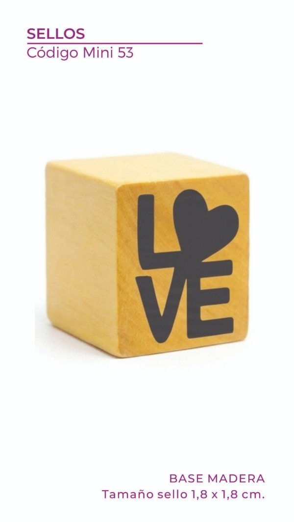 Producto - Mini Sello 53 - Love