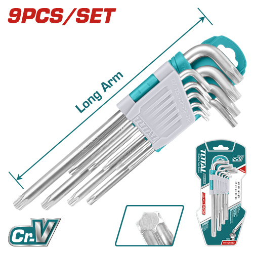 Producto - Juego Llaves Torx Largo T10-T50 9 Pzs CR-V TOTAL