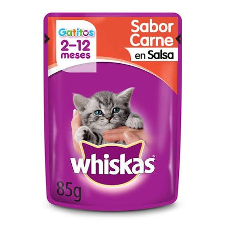 Producto - WHISKAS POUCH GATITO CarneSuf 12u x85gOF