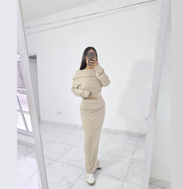 Producto - Conjunto Bote Largo Morley tejido importado