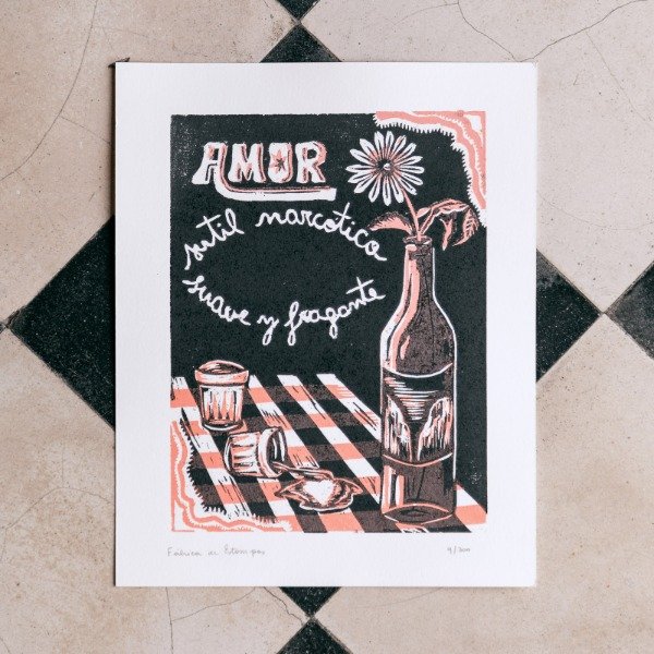 Producto - Xilografía Amor