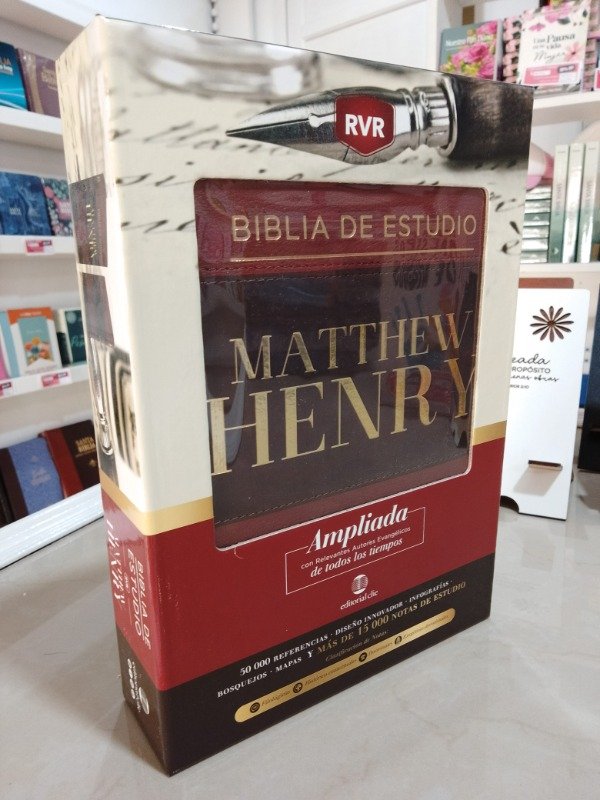 Producto - BIBLIA DE ESTUDIO MATTHEW HENRY EDICION DE LUJO