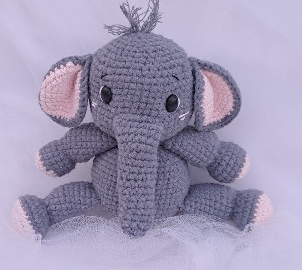 Producto - Elefante DANTE Muñeco de Apego Amigurumi