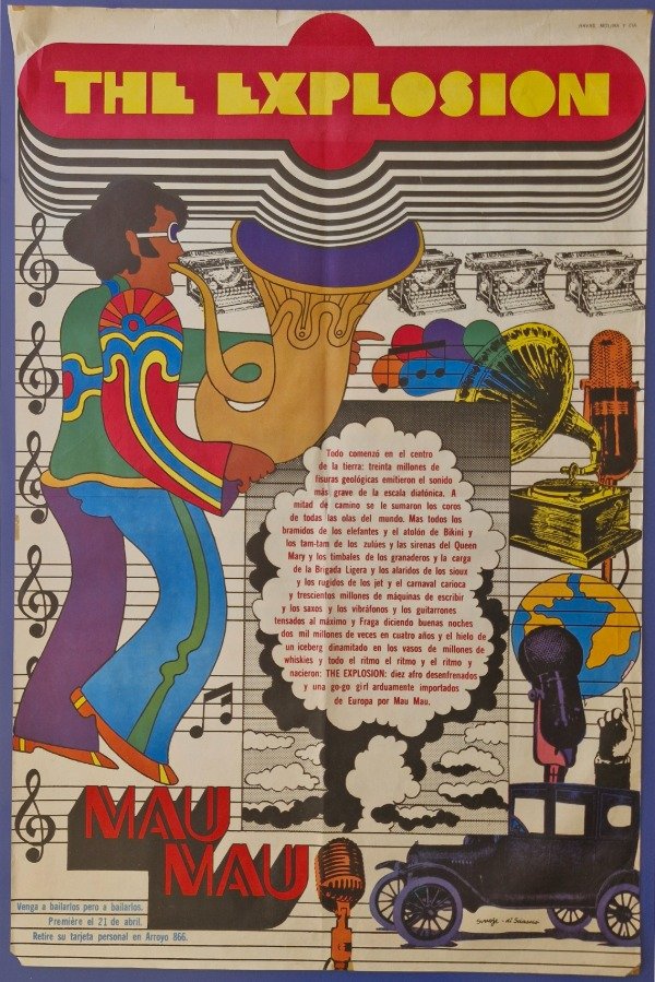 Producto - Smoje, Oscar - Di Sciascio, Agustín - Mau Mau The Explosion (Afiche, 1968)