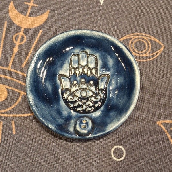 Producto - Portasahumerio HAMSA Cerámica