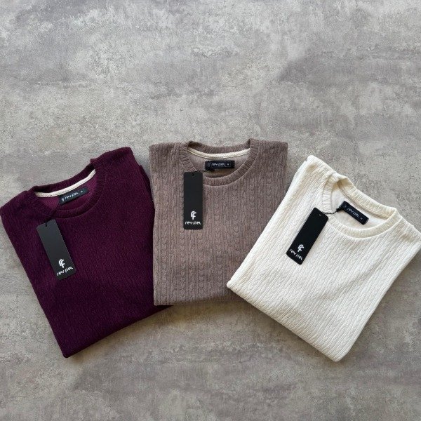 Producto - SWEATER TEJIDO BORDO - 2