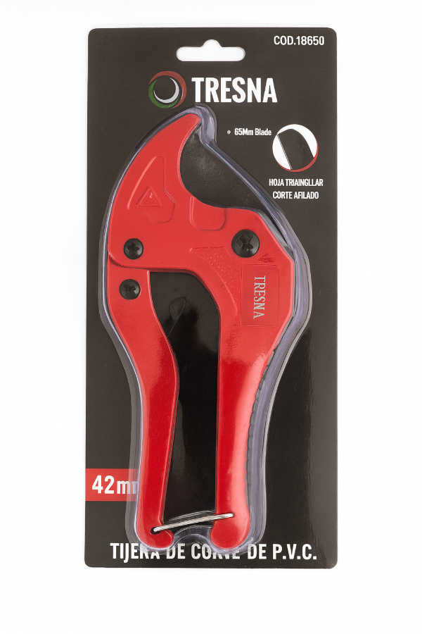 Producto - Tijera Corta Canos Pvc Profesional Tresna 42mm Hoja Acero Mango Ergonomico