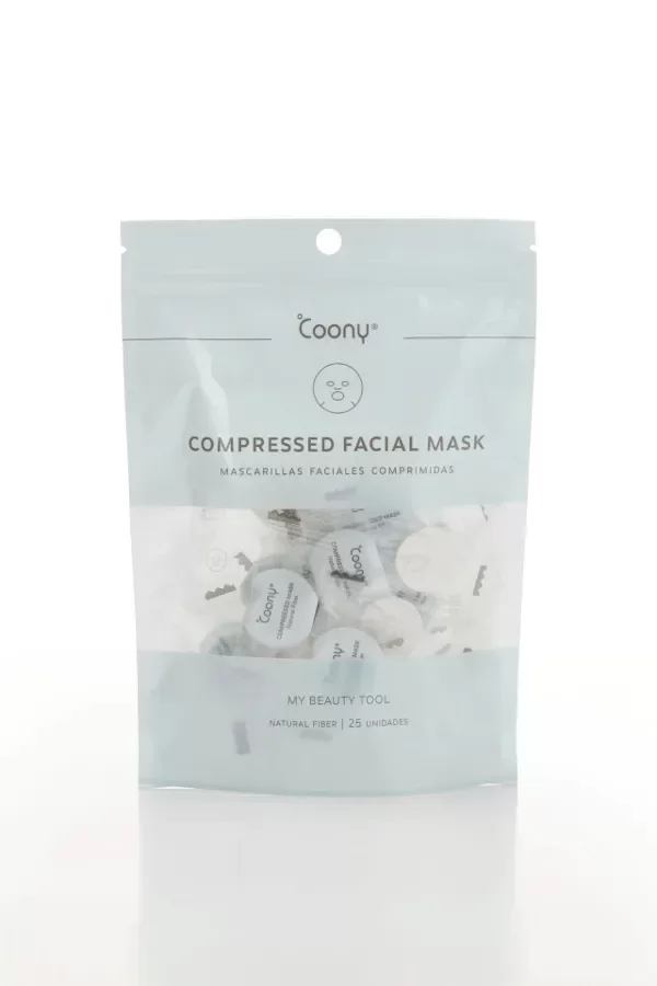 Producto - COONY COMPRESSED FACIAL MASK - Máscaras faciales comprimidas en pastillas-