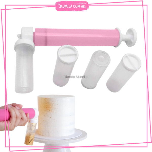 Producto - Aerografo manual tortas glitter colorante
