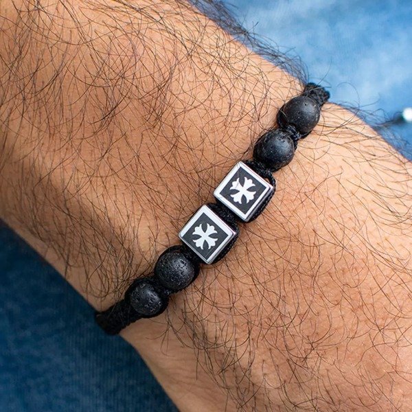 Producto - Pulsera Bruno Salve Regina Acero Hombre