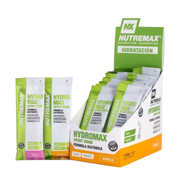 Producto - Sobre HYDROMAX sport drink - 20 unidades NUTREMAX