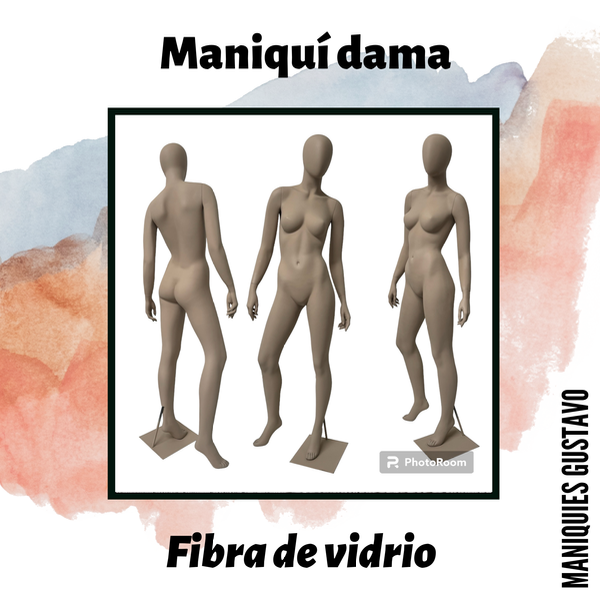 Producto - Maniquí Dama Fibra de vidrio Modelo Eli