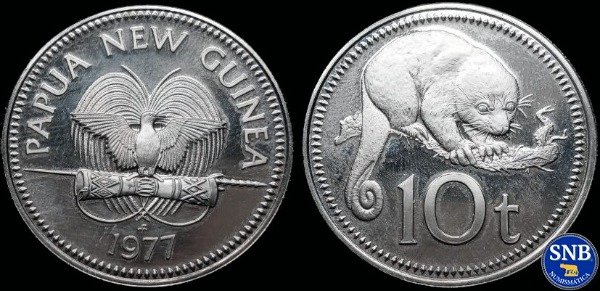 Producto - Papúa Nueva Guinea - 10 Toea (1977) KM #4 - Periodo Fundacional Democrático