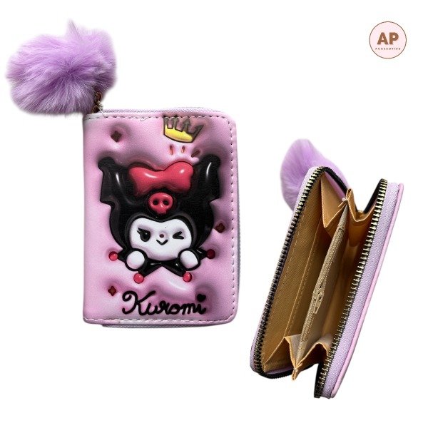 Producto - BILLETERA KUROMI CON POMPON