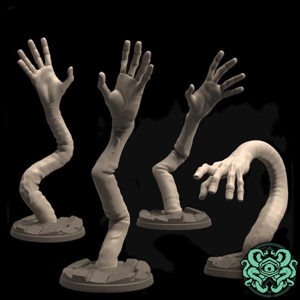 Producto - Hidra Falsa - False Hydra - 3 versiones: Adulta - Joven - Manos - 3