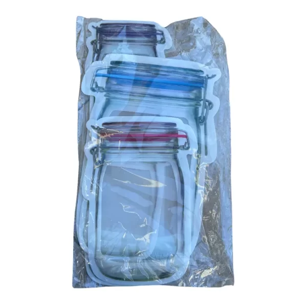 Producto - Set de Bolsas Zipper Tipo Frasco