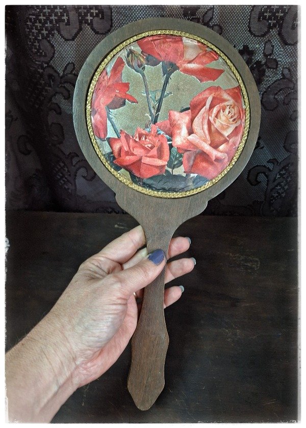 Producto - Espejo de Mano de madera