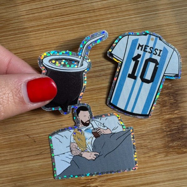 Producto - Messi mate - holográficos glitter