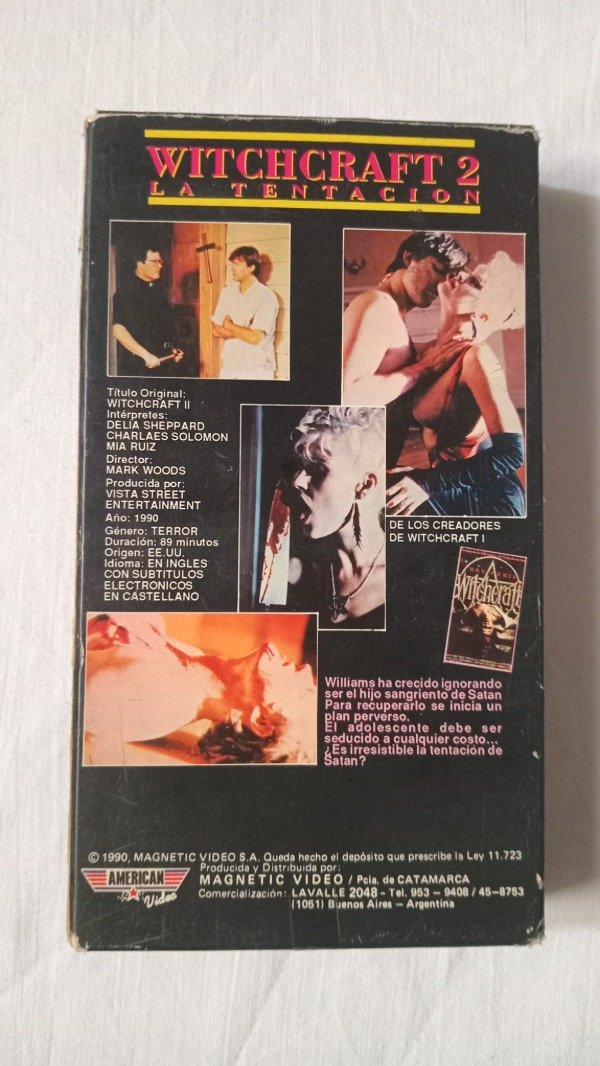 Producto - Witchcraft II: The Temptator. 1990, Transeuropa. Vhs. - 1