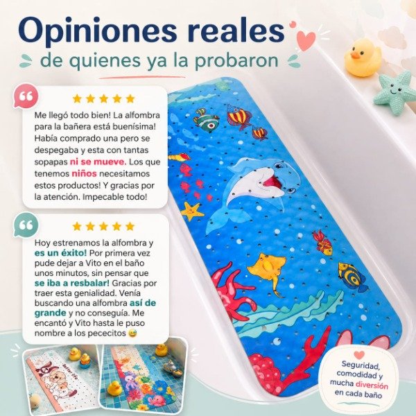 Producto - Alfombra antideslizante XL premium para bañera 40x100cm - 2