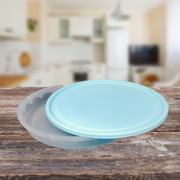 Producto - Contenedor redondo con tapa para tartas y pizzas 36cmo