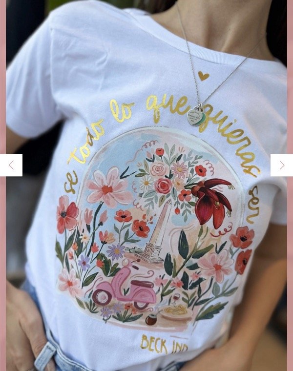 Producto - Remera Blanca estampada - 1