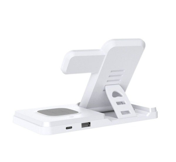 Producto - ESTACION DE CARGA INALAMBRICA 3 EN 1 ZENTRA HT514 MODX000H  BLANCO - 2