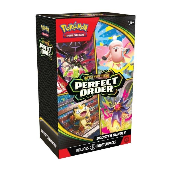 Producto - Pokémon TCG: Mega Evolution - Perfect Order Booster Bundle - 6 Sobres INGLES