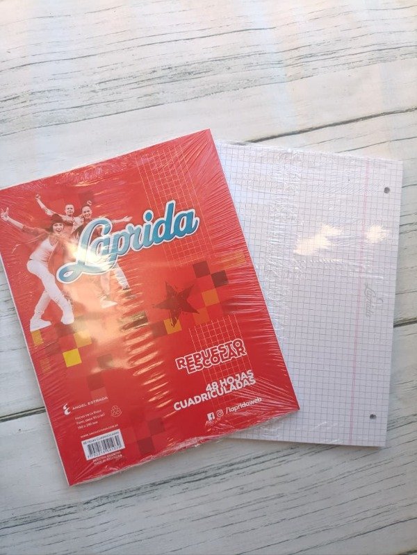 Producto - Repuesto de Laprida x48 hojas Cuadriculado