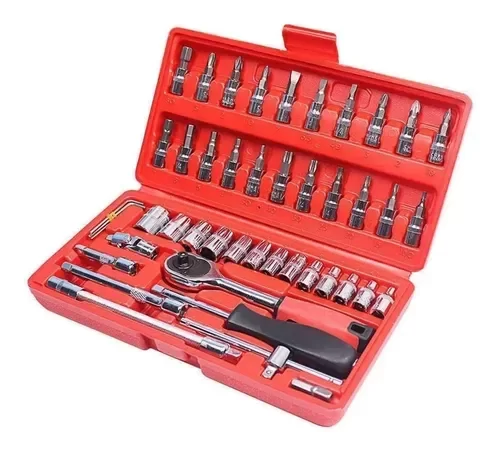 Producto - Juego De Tubos Caja Llaves Tubo Kit 46 Piezas Allen Torx