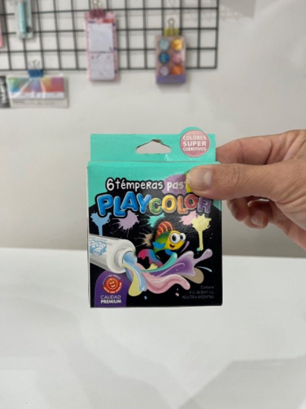 Producto - Temperas Playcolor x6 Colores Pasteles
