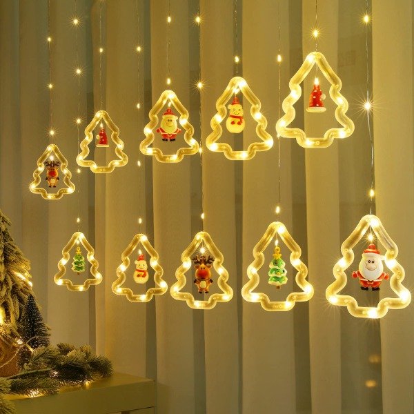 Producto - Cortina Led Muñequitos - Navidad