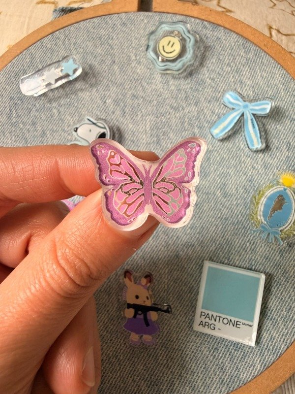Producto - Prendedor Mariposa rosa
