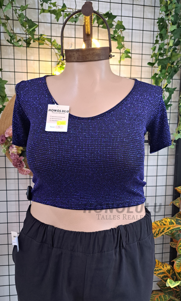 Producto - Top de Glitter Azul