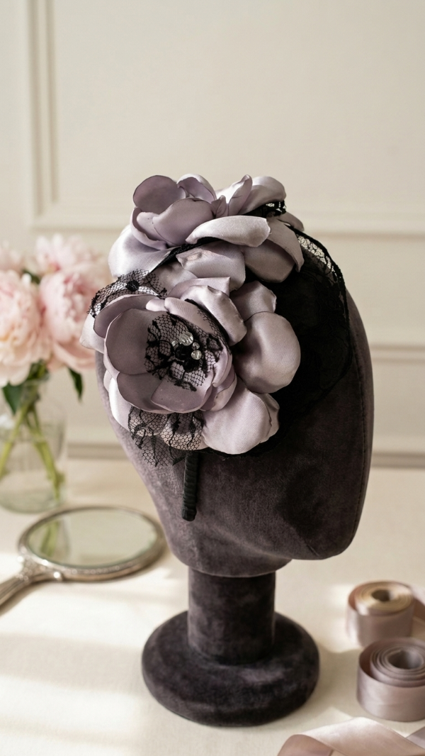 Producto - Fascinator Tocado con Flores - 0