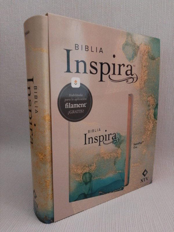 Producto - BIBLIA NTV INSPIRA TAPA Blanda Oro