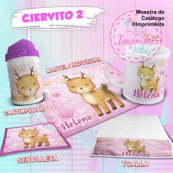 Producto - Plantillas Para Sublimar Diseños Set de Jardín Ciervito 2