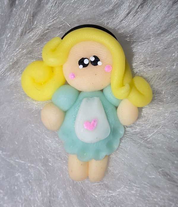 Producto - Imanes Niquelados Redondos MINI CON DIJE KAWAII ALICIA