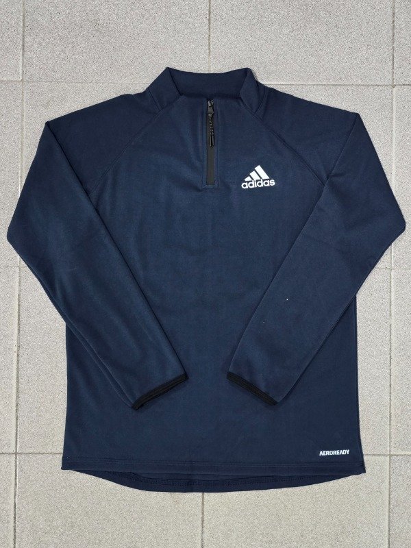 Producto - Buzo Micropolar Medio Cierre Adidas Azul
